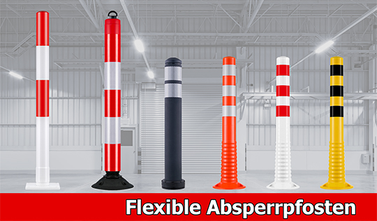 Flexible Absperrpfosten für jede Herausforderung